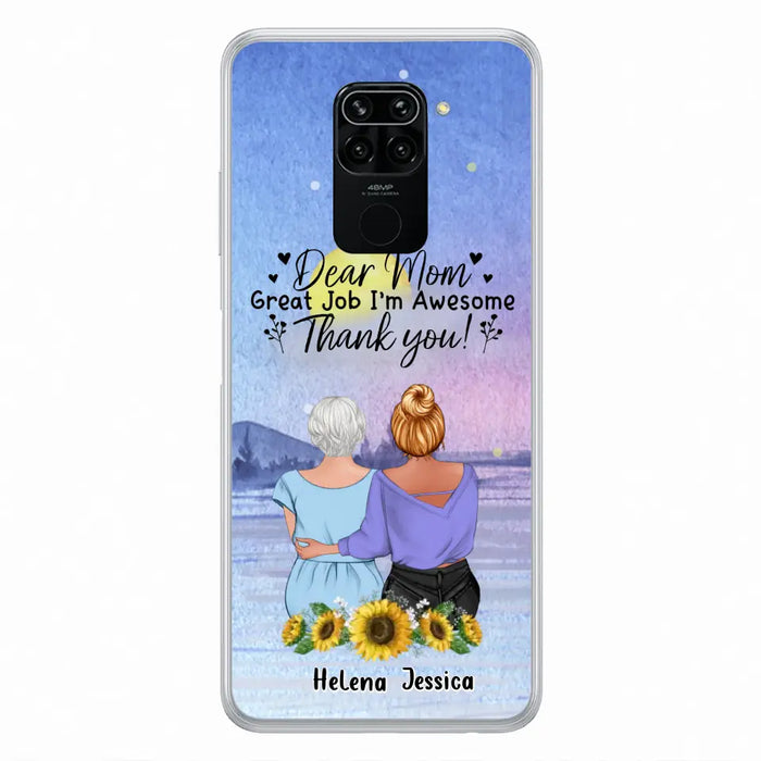 Custom Personalized Mom & Daughter Phone Case - Mother's Day Gift Idea From Daughter - Dear Mom Great Job I'm Awesome - Cases For Oppo/Xiaomi/Huawei