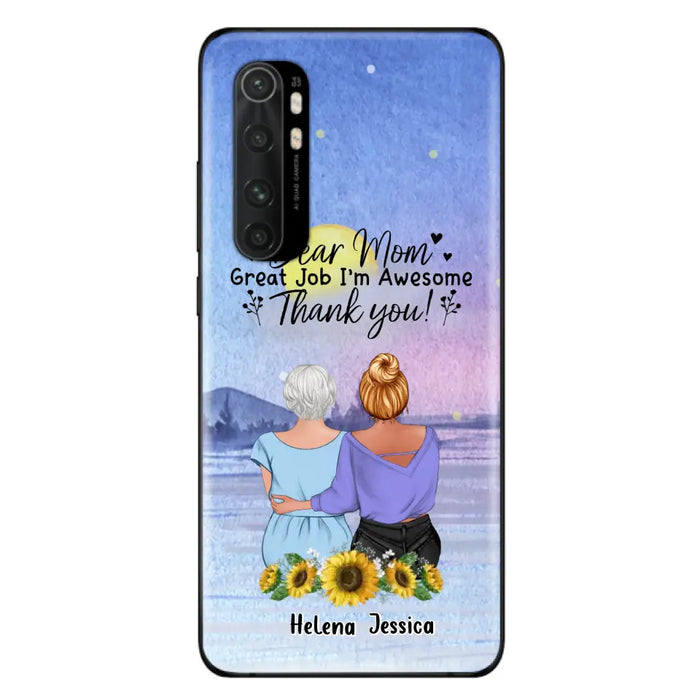 Custom Personalized Mom & Daughter Phone Case - Mother's Day Gift Idea From Daughter - Dear Mom Great Job I'm Awesome - Cases For Oppo/Xiaomi/Huawei