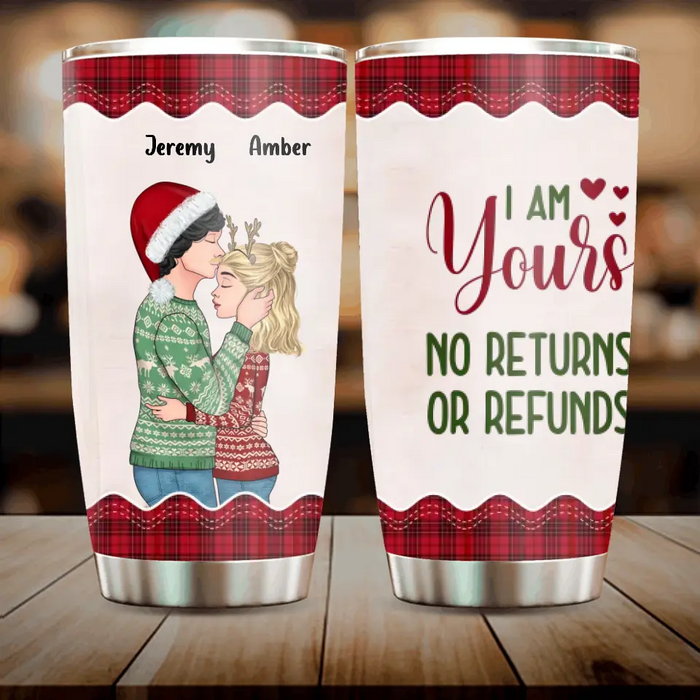 Custom Personalized Christmas Couple Tumbler - Christmas/Anniversary Gift Idea For Couple - Annoying Each Other For Years And Still Going Strong