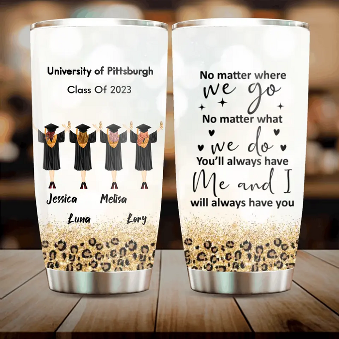 Custom Personalized Graduate Girls Tumbler - Gift Idea For Girls/Graduation Day - Upto 4 Girls - We Believed We Could So We Did