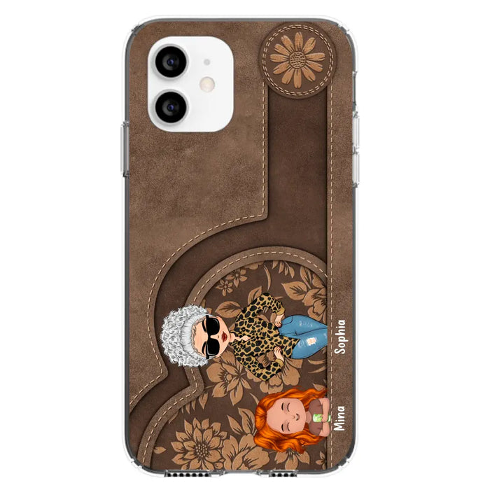 Custom Personalized Grandma Phone Case - Up to 5 Kids - Gift Idea For Grandma/Mother's Day - Case For iPhone And Samsung