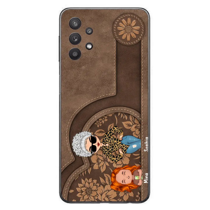 Custom Personalized Grandma Phone Case - Up to 5 Kids - Gift Idea For Grandma/Mother's Day - Case For iPhone And Samsung