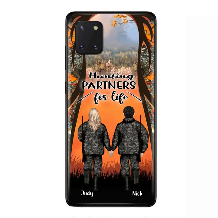 Custom Personalized Hunting Phone Case - Gift Idea For Couple/Hunting Lovers - Hunting Partners For Life - Case for iPhone/Samsung