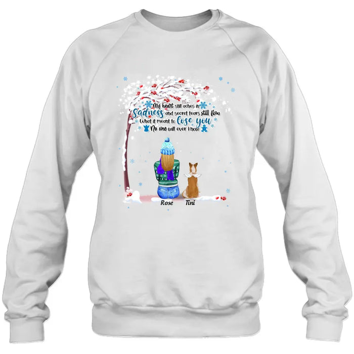 Memorial Dog Winter T-Shirt/ Pullover Hoodie - Mom With Upto 4 Dogs - Best Gift For Dog Lover - 8ALLOF