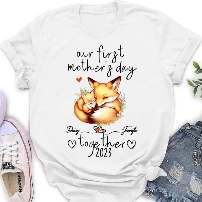 Custom Personalized Mother's Day Baby Onesie/T-Shirt - Gift Idea For Mother's Day/Baby - Our First Mother's Day Together