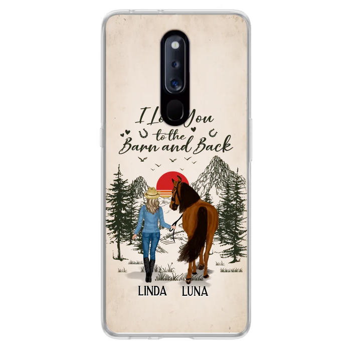 Custom Personalized Horse Girl Phone Case - Upto 6 Horses - Mother's Day Gift Idea Horse Lovers - I Love You To The Barn And Back - Case For Xiaomi/Oppo/Huawei