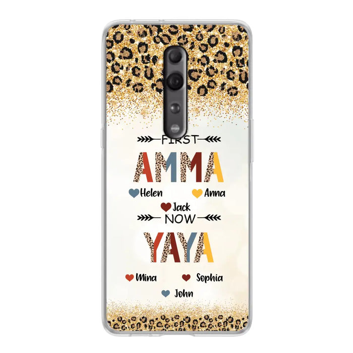 Personalized Grandma Phone Case - Upto 4 Kids And 8 Grandkids - Mother's Day Gift Idea for Grandma - First Mom Now Nana Kid And Grandkids - Cases For Xiaomi/ Oppo/ Huawei