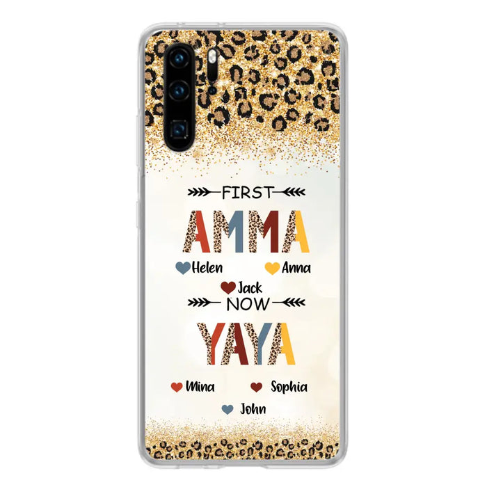 Personalized Grandma Phone Case - Upto 4 Kids And 8 Grandkids - Mother's Day Gift Idea for Grandma - First Mom Now Nana Kid And Grandkids - Cases For Xiaomi/ Oppo/ Huawei