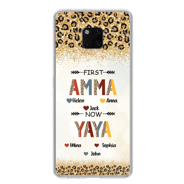 Personalized Grandma Phone Case - Upto 4 Kids And 8 Grandkids - Mother's Day Gift Idea for Grandma - First Mom Now Nana Kid And Grandkids - Cases For Xiaomi/ Oppo/ Huawei