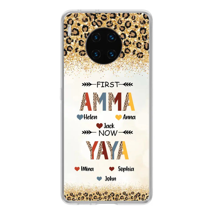 Personalized Grandma Phone Case - Upto 4 Kids And 8 Grandkids - Mother's Day Gift Idea for Grandma - First Mom Now Nana Kid And Grandkids - Cases For Xiaomi/ Oppo/ Huawei