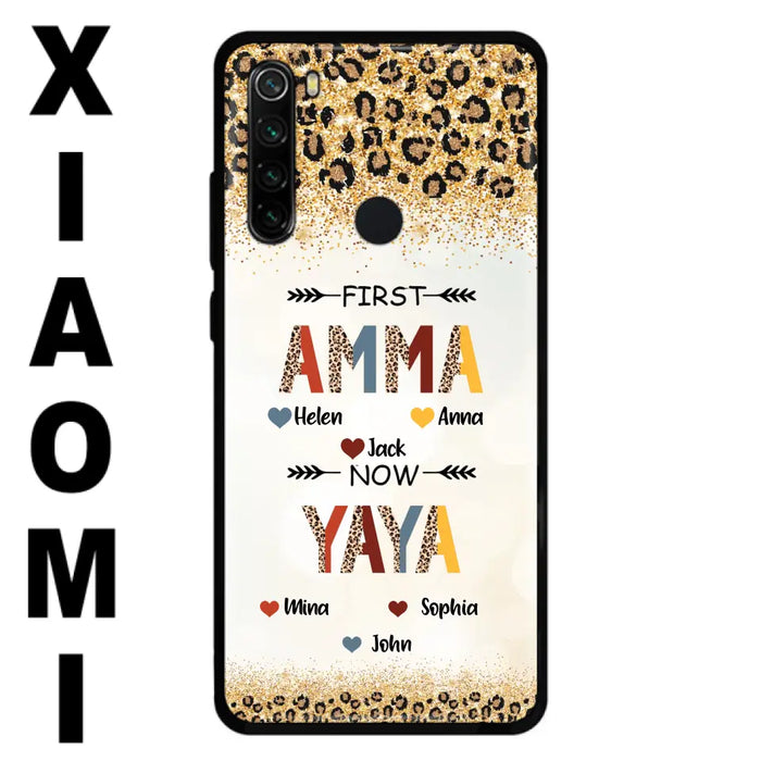 Personalized Grandma Phone Case - Upto 4 Kids And 8 Grandkids - Mother's Day Gift Idea for Grandma - First Mom Now Nana Kid And Grandkids - Cases For Xiaomi/ Oppo/ Huawei