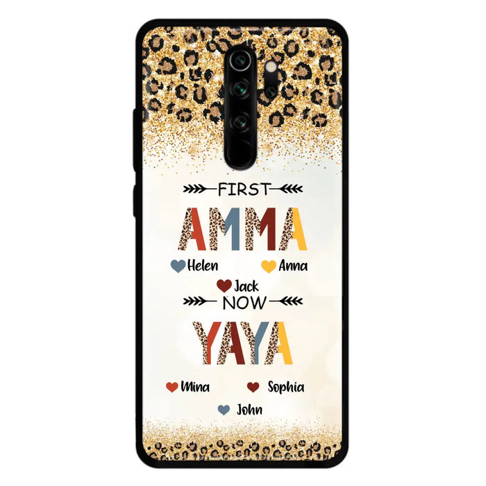 Personalized Grandma Phone Case - Upto 4 Kids And 8 Grandkids - Mother's Day Gift Idea for Grandma - First Mom Now Nana Kid And Grandkids - Cases For Xiaomi/ Oppo/ Huawei