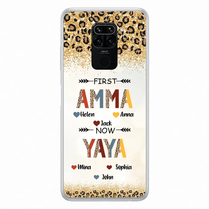 Personalized Grandma Phone Case - Upto 4 Kids And 8 Grandkids - Mother's Day Gift Idea for Grandma - First Mom Now Nana Kid And Grandkids - Cases For Xiaomi/ Oppo/ Huawei