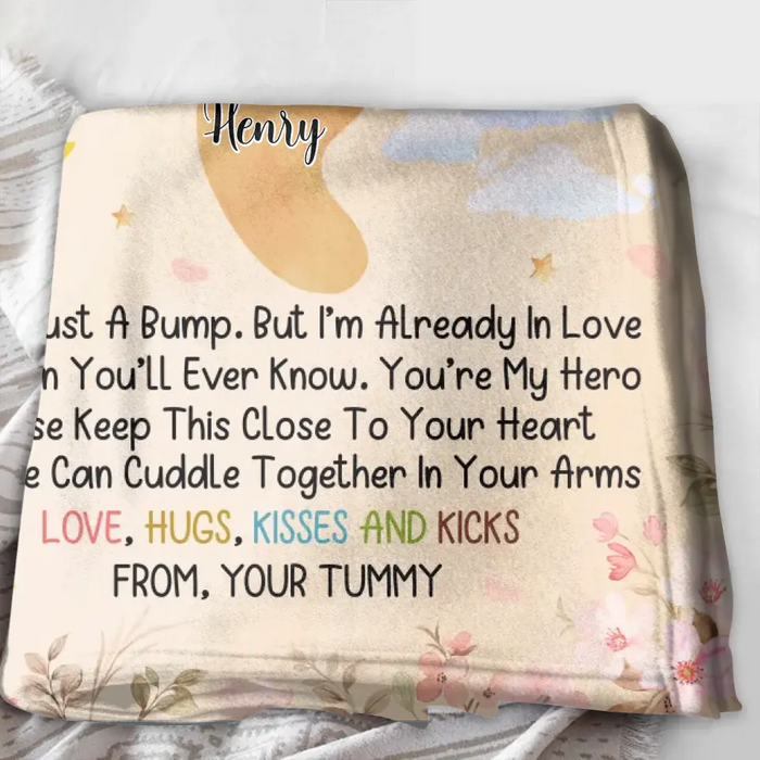 Personalized To My Mommy Quilt/ Single Layer Fleece Blanket - Gift Idea For Mother's Day - You're My Hero