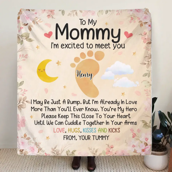 Personalized To My Mommy Quilt/ Single Layer Fleece Blanket - Gift Idea For Mother's Day - You're My Hero