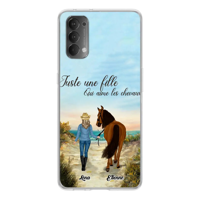 Étuis De Téléphone Personnalisés Pour Une Fille Qui Aime Les Chevaux - Cadeaux Pour Les Amoureux Des Chevaux - Jusqu'À 6 Chevaux - Juste Une Fille Qui Aime Les Chevaux