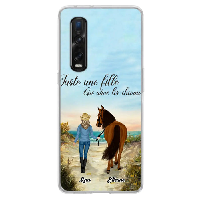 Étuis De Téléphone Personnalisés Pour Une Fille Qui Aime Les Chevaux - Cadeaux Pour Les Amoureux Des Chevaux - Jusqu'À 6 Chevaux - Juste Une Fille Qui Aime Les Chevaux