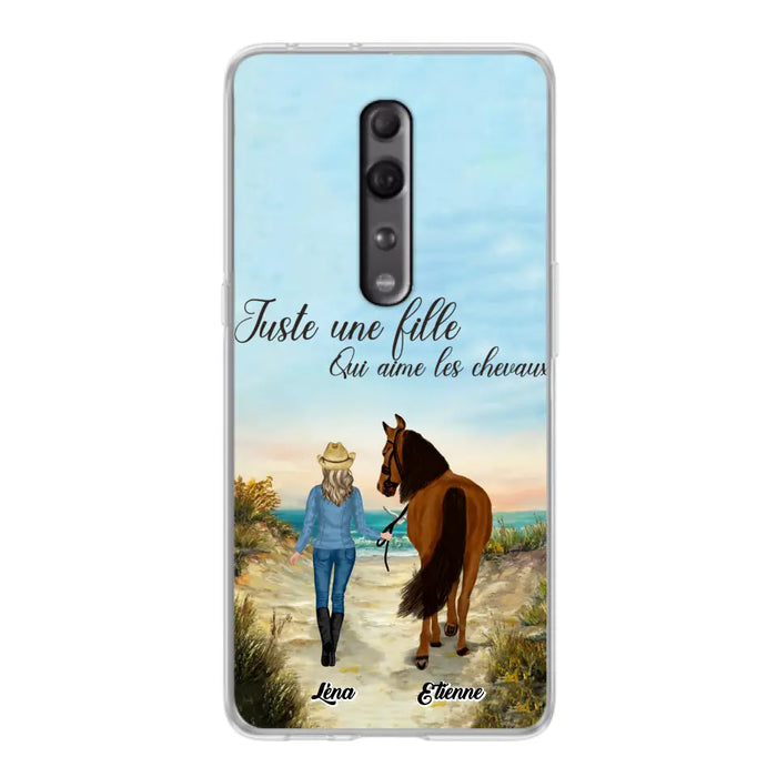 Étuis De Téléphone Personnalisés Pour Une Fille Qui Aime Les Chevaux - Cadeaux Pour Les Amoureux Des Chevaux - Jusqu'À 6 Chevaux - Juste Une Fille Qui Aime Les Chevaux