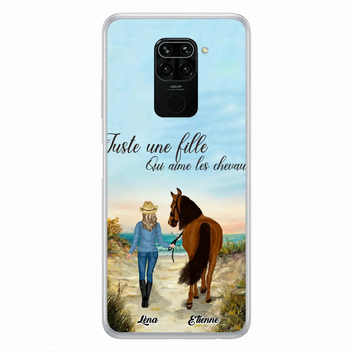 Étuis De Téléphone Personnalisés Pour Une Fille Qui Aime Les Chevaux - Cadeaux Pour Les Amoureux Des Chevaux - Jusqu'À 6 Chevaux - Juste Une Fille Qui Aime Les Chevaux