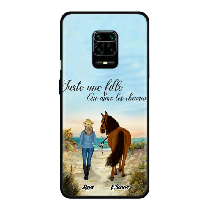 Étuis De Téléphone Personnalisés Pour Une Fille Qui Aime Les Chevaux - Cadeaux Pour Les Amoureux Des Chevaux - Jusqu'À 6 Chevaux - Juste Une Fille Qui Aime Les Chevaux