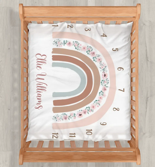 Custom Personalized Baby Singer Layer Fleece Blanket - Birthday Gift Idea for Baby
