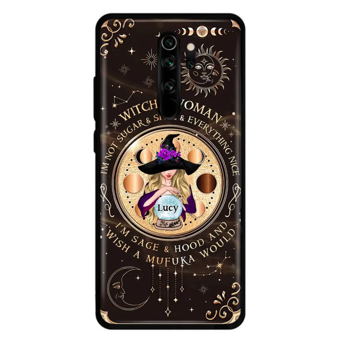 Custom Personalized Witchy Woman Phone Case - Gift Idea For Witch/ Friends/ Birthday/ Halloween Day - I'm Not Sugar & Spice & Everything Nice - Case For Xiaomi/ Oppo/ Huawei