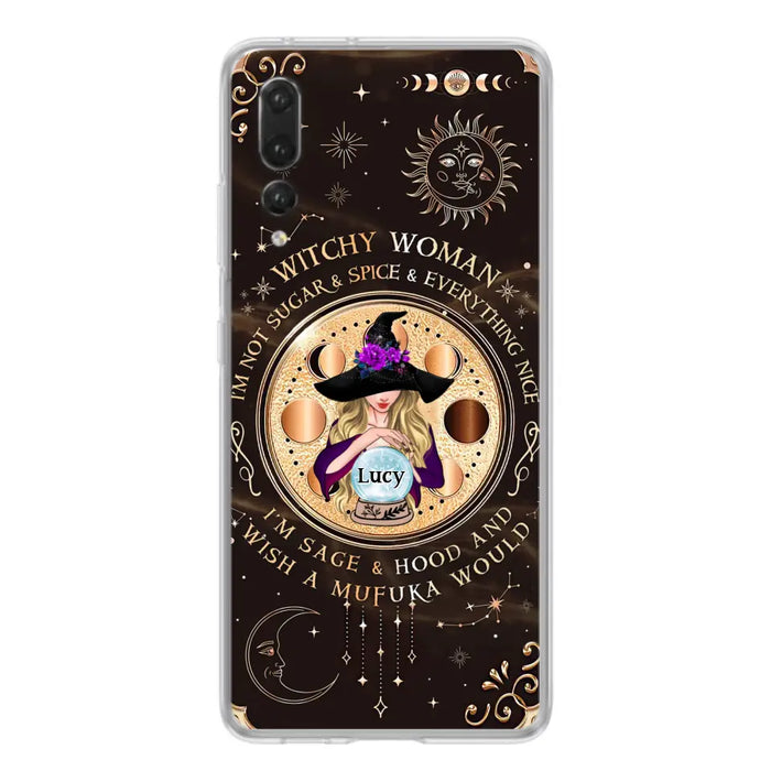 Custom Personalized Witchy Woman Phone Case - Gift Idea For Witch/ Friends/ Birthday/ Halloween Day - I'm Not Sugar & Spice & Everything Nice - Case For Xiaomi/ Oppo/ Huawei