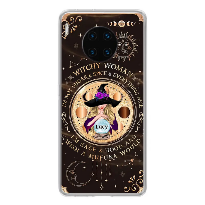 Custom Personalized Witchy Woman Phone Case - Gift Idea For Witch/ Friends/ Birthday/ Halloween Day - I'm Not Sugar & Spice & Everything Nice - Case For Xiaomi/ Oppo/ Huawei