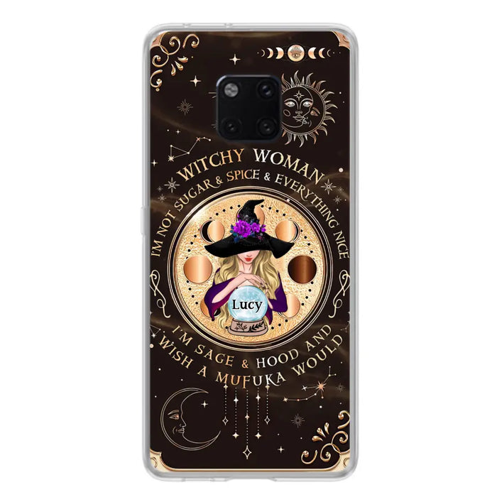 Custom Personalized Witchy Woman Phone Case - Gift Idea For Witch/ Friends/ Birthday/ Halloween Day - I'm Not Sugar & Spice & Everything Nice - Case For Xiaomi/ Oppo/ Huawei