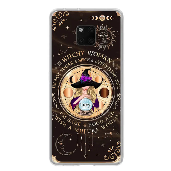 Custom Personalized Witchy Woman Phone Case - Gift Idea For Witch/ Friends/ Birthday/ Halloween Day - I'm Not Sugar & Spice & Everything Nice - Case For Xiaomi/ Oppo/ Huawei