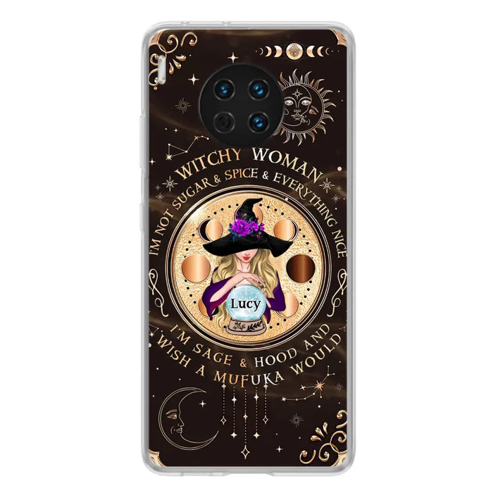 Custom Personalized Witchy Woman Phone Case - Gift Idea For Witch/ Friends/ Birthday/ Halloween Day - I'm Not Sugar & Spice & Everything Nice - Case For Xiaomi/ Oppo/ Huawei