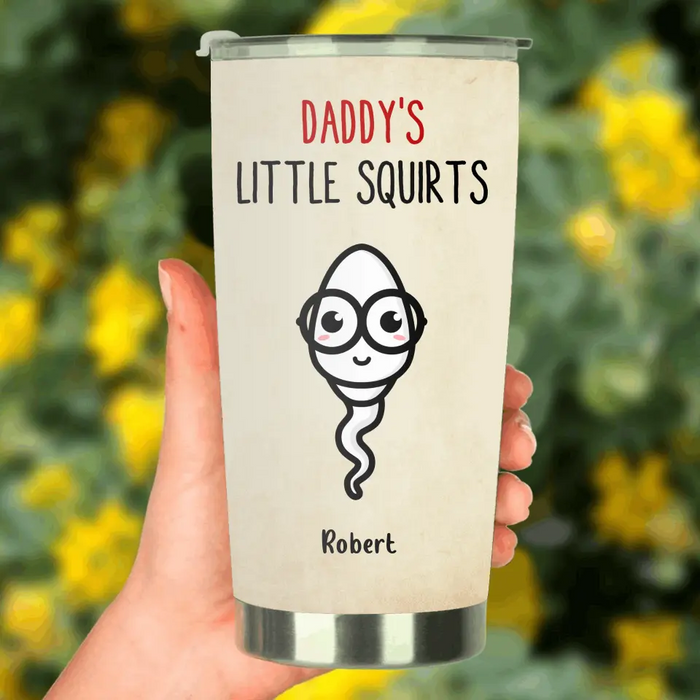 Custom Personalized Funny Father's Day Tumbler - Gift Idea For Father From Kids