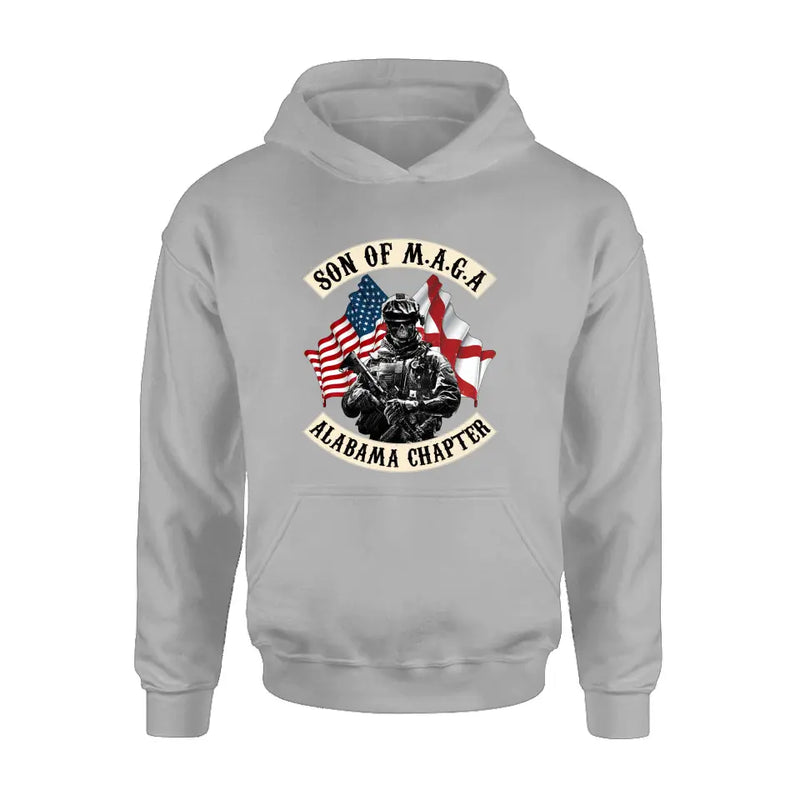 Personalized Veteran Unisex T-shirt/ Sweatshirt/ Long Sleeve - Hoodie - Gift Idea For Veteran/ Father's Day/ Birthday - Son Of M.A.G.A