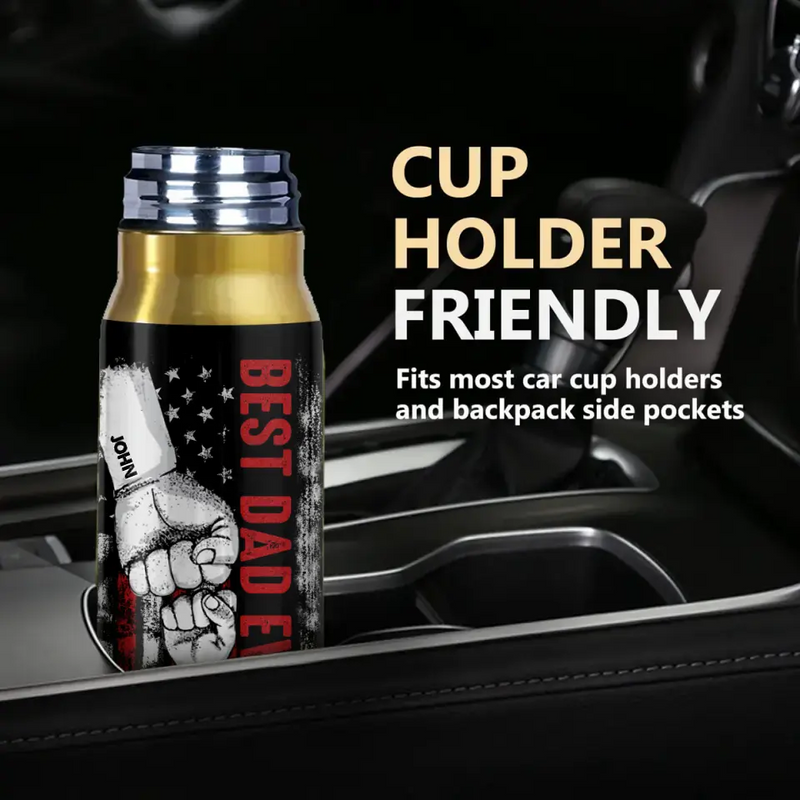 Personalized Dad Bullet Tumbler - Up to 5 Children - Gift Idea For Father's Day - Best Dad Ever