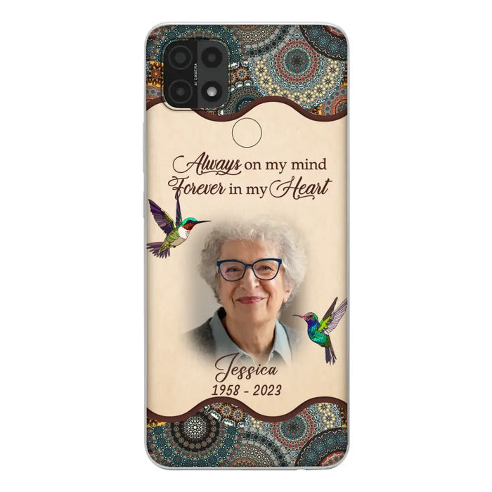 Custom Personalized Memorial Photo Phone Case - Memorial Gift Idea For Mother's Day/Father's Day - Always On My Mind, Forever In My Heart - Case For Oppo/Xiaomi/Huawei