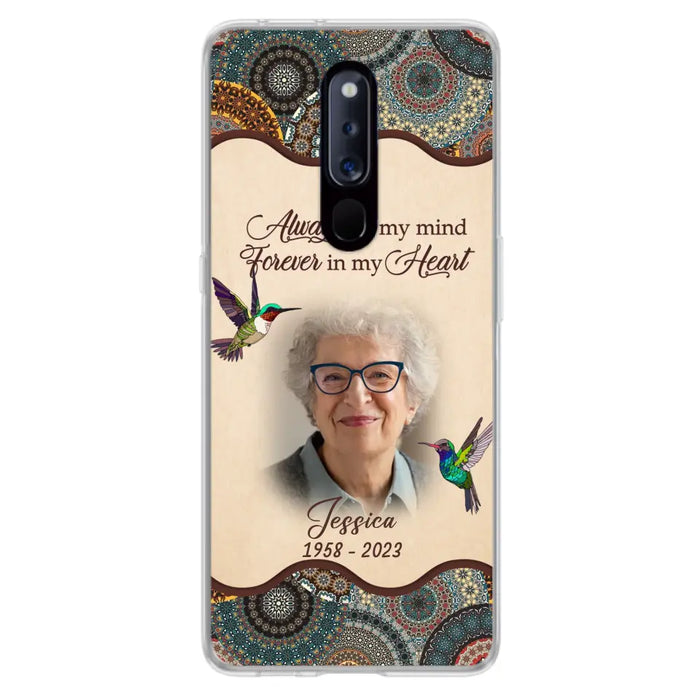 Custom Personalized Memorial Photo Phone Case - Memorial Gift Idea For Mother's Day/Father's Day - Always On My Mind, Forever In My Heart - Case For Oppo/Xiaomi/Huawei