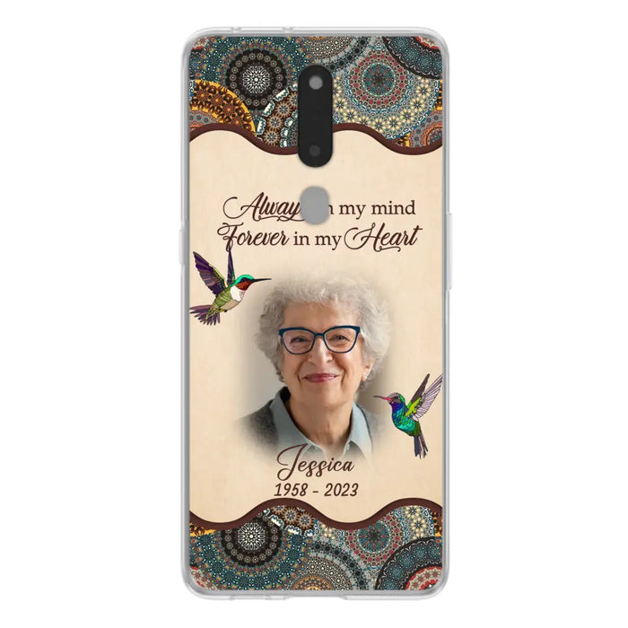 Custom Personalized Memorial Photo Phone Case - Memorial Gift Idea For Mother's Day/Father's Day - Always On My Mind, Forever In My Heart - Case For Oppo/Xiaomi/Huawei