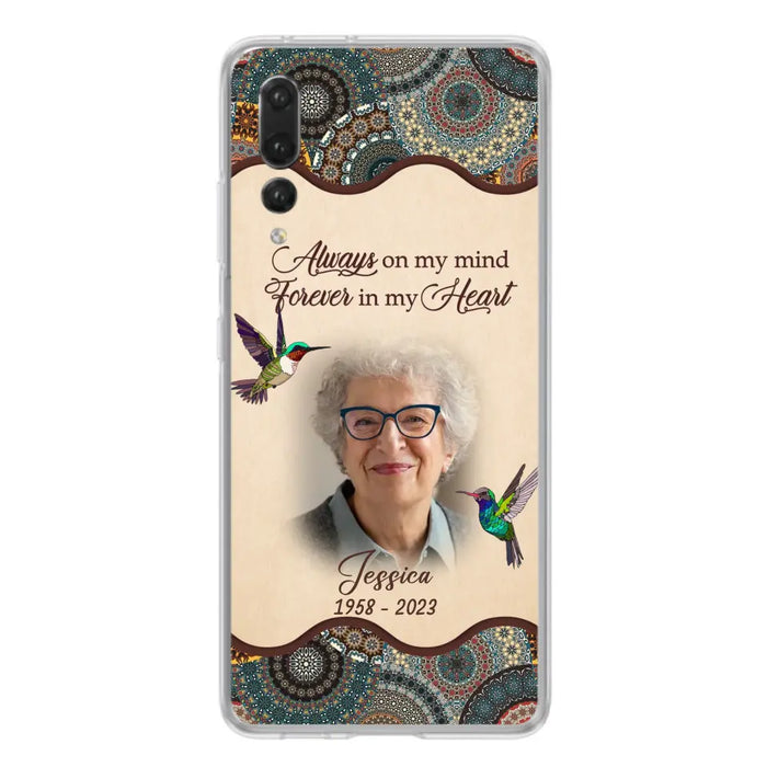 Custom Personalized Memorial Photo Phone Case - Memorial Gift Idea For Mother's Day/Father's Day - Always On My Mind, Forever In My Heart - Case For Oppo/Xiaomi/Huawei