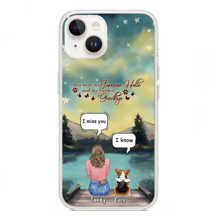 Custom Personalized Memorial Pet Phone Case - Memorial Gift Idea For Pet Lover - Up to 4 Pets - Gift Idea For Dog/Cat Lover - Your Wings Were Ready But Our Hearts Were Not - Case For iPhone And Samsung