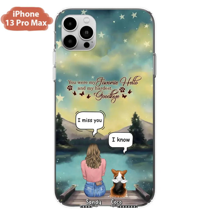 Custom Personalized Memorial Pet Phone Case - Memorial Gift Idea For Pet Lover - Up to 4 Pets - Gift Idea For Dog/Cat Lover - Your Wings Were Ready But Our Hearts Were Not - Case For iPhone And Samsung