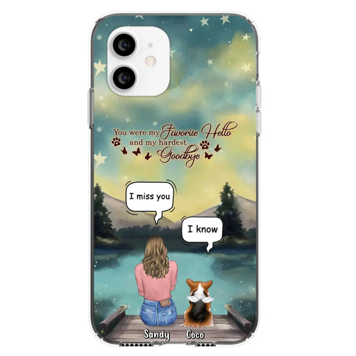 Custom Personalized Memorial Pet Phone Case - Memorial Gift Idea For Pet Lover - Up to 4 Pets - Gift Idea For Dog/Cat Lover - Your Wings Were Ready But Our Hearts Were Not - Case For iPhone And Samsung