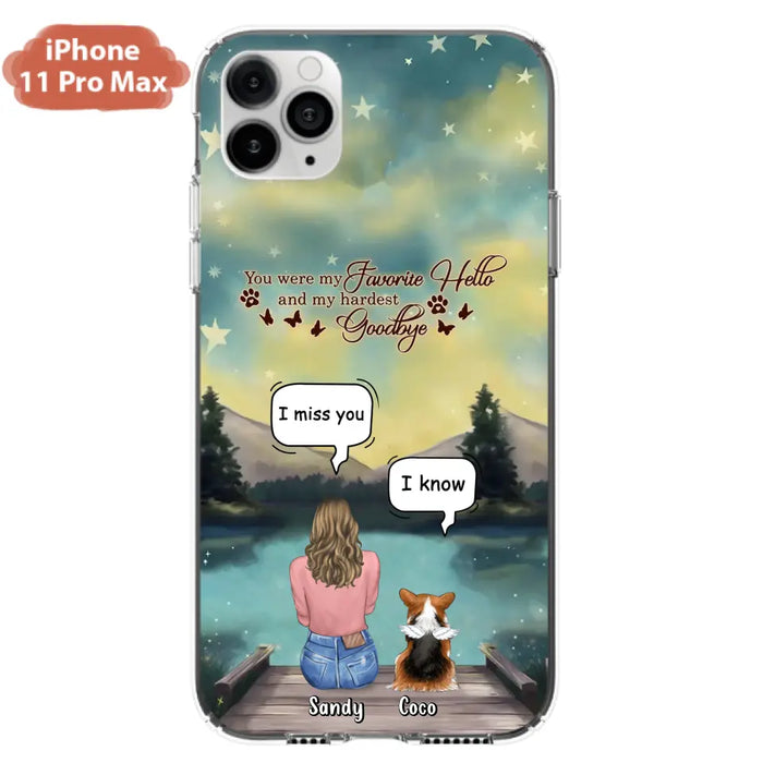 Custom Personalized Memorial Pet Phone Case - Memorial Gift Idea For Pet Lover - Up to 4 Pets - Gift Idea For Dog/Cat Lover - Your Wings Were Ready But Our Hearts Were Not - Case For iPhone And Samsung