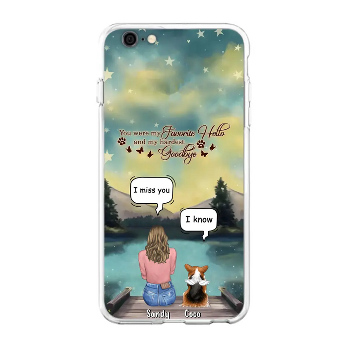 Custom Personalized Memorial Pet Phone Case - Memorial Gift Idea For Pet Lover - Up to 4 Pets - Gift Idea For Dog/Cat Lover - Your Wings Were Ready But Our Hearts Were Not - Case For iPhone And Samsung