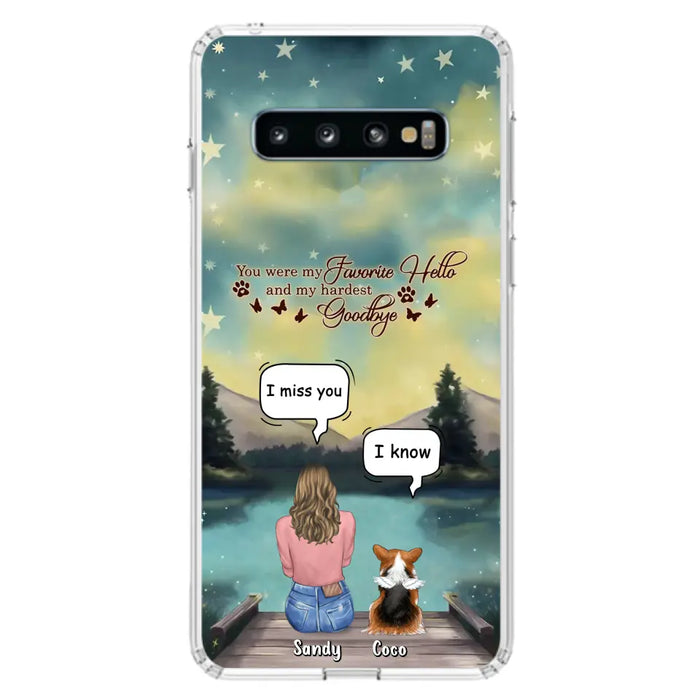 Custom Personalized Memorial Pet Phone Case - Memorial Gift Idea For Pet Lover - Up to 4 Pets - Gift Idea For Dog/Cat Lover - Your Wings Were Ready But Our Hearts Were Not - Case For iPhone And Samsung