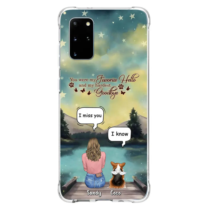 Custom Personalized Memorial Pet Phone Case - Memorial Gift Idea For Pet Lover - Up to 4 Pets - Gift Idea For Dog/Cat Lover - Your Wings Were Ready But Our Hearts Were Not - Case For iPhone And Samsung