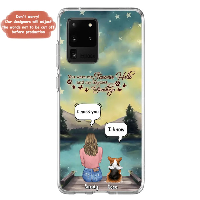 Custom Personalized Memorial Pet Phone Case - Memorial Gift Idea For Pet Lover - Up to 4 Pets - Gift Idea For Dog/Cat Lover - Your Wings Were Ready But Our Hearts Were Not - Case For iPhone And Samsung