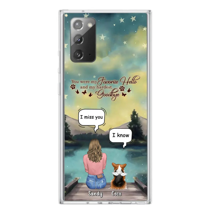 Custom Personalized Memorial Pet Phone Case - Memorial Gift Idea For Pet Lover - Up to 4 Pets - Gift Idea For Dog/Cat Lover - Your Wings Were Ready But Our Hearts Were Not - Case For iPhone And Samsung