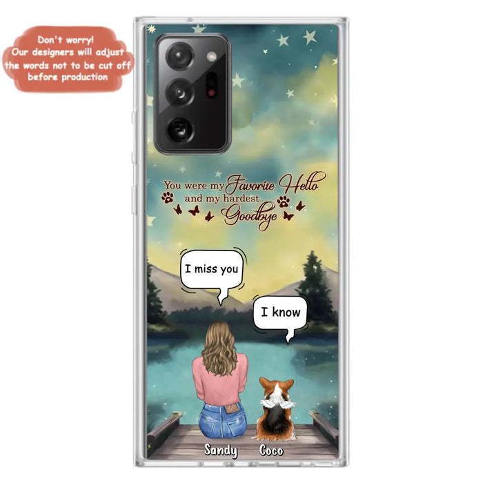 Custom Personalized Memorial Pet Phone Case - Memorial Gift Idea For Pet Lover - Up to 4 Pets - Gift Idea For Dog/Cat Lover - Your Wings Were Ready But Our Hearts Were Not - Case For iPhone And Samsung