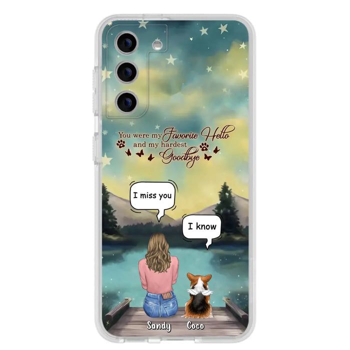 Custom Personalized Memorial Pet Phone Case - Memorial Gift Idea For Pet Lover - Up to 4 Pets - Gift Idea For Dog/Cat Lover - Your Wings Were Ready But Our Hearts Were Not - Case For iPhone And Samsung