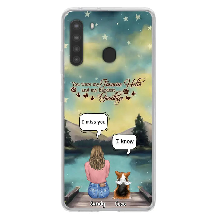 Custom Personalized Memorial Pet Phone Case - Memorial Gift Idea For Pet Lover - Up to 4 Pets - Gift Idea For Dog/Cat Lover - Your Wings Were Ready But Our Hearts Were Not - Case For iPhone And Samsung